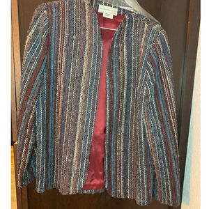 The Wardrobe Builder By Devon Women's Multicolor Vintage Blazer- 10